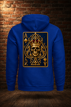 Ace Eternal Fan Deep Royal crowned-skull back BB