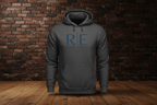 Blue Hoodie — Charcoal
