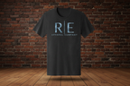 Blue Tee — Black Heather