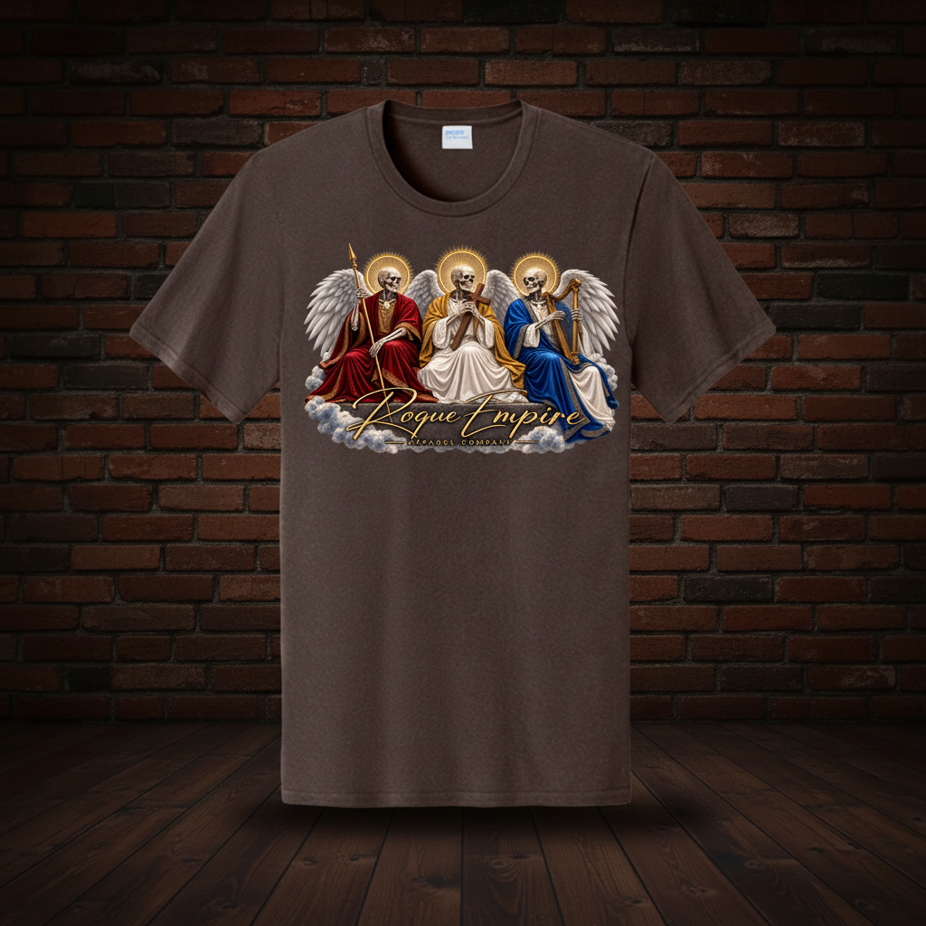 The Sovereign Three Tee Athletic Maroon dark red brick and wood floor boutique-background image