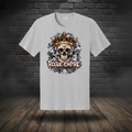 Exhale to Exalt Tee true Ash light-grey colorway using the saved boutique background treatment