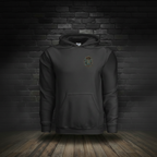 Liberty Never Dies Hoodie Black front boutique-background image with tighter zoom
