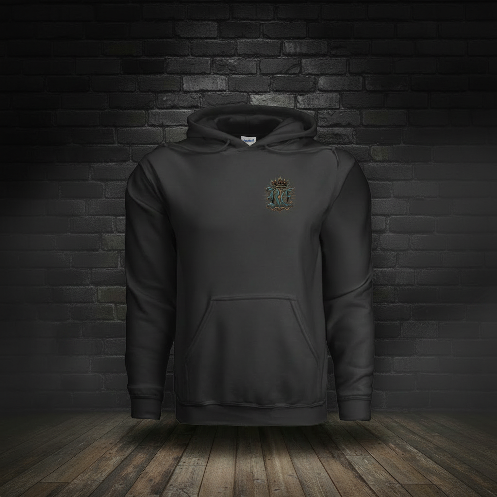 Liberty Never Dies Hoodie Black front boutique-background image with tighter zoom