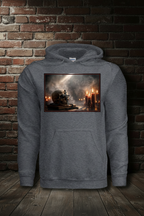 Vigil Hoodie with boutique background