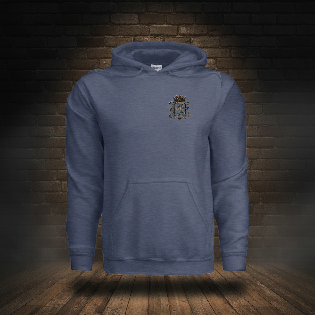 Liberty Never Dies Hoodie Heather Sport Dark Navy front boutique-background image