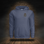 Liberty Never Dies Hoodie Heather Sport Dark Navy front boutique-background image