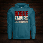 Rogue Legacy Antique Sapphire Hoodie Series II exact artwork on dark red brick and wood floor background