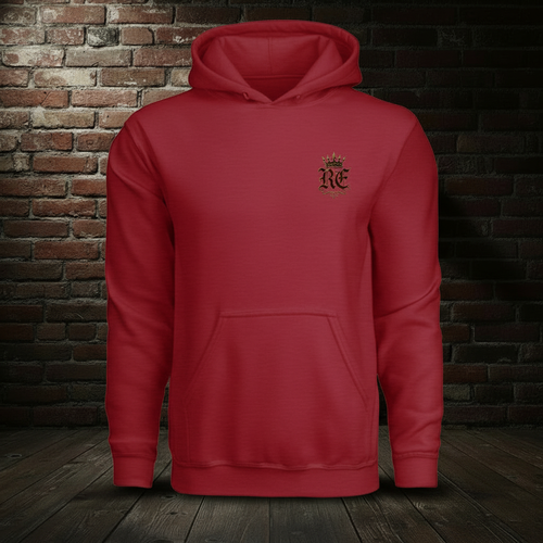 Angel of Justice Hoodie in Cherry Red - new front
