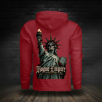 Liberty Never Dies Hoodie Antique Cherry Red back boutique-background image