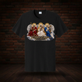 The Sovereign Three Tee Jet Black dark red brick and wood floor boutique-background image