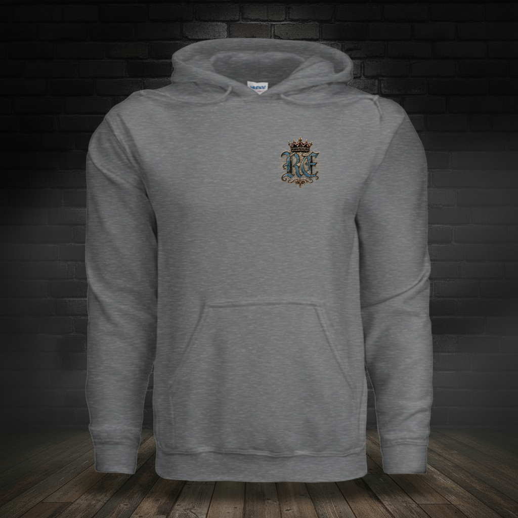 Liberty Never Dies Hoodie Fan Charcoal Heather front boutique-background image