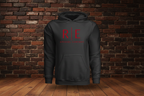 Oxblood Hoodie — Black