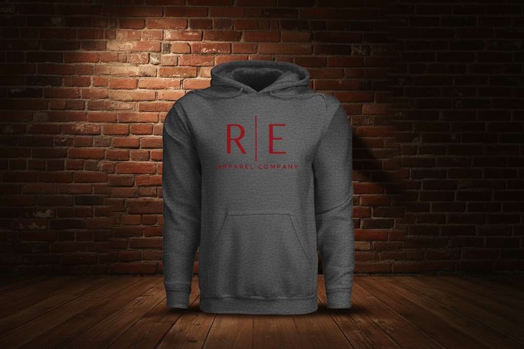 Oxblood Hoodie — Dark Heather redo