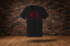 Oxblood Tee — Jet Black