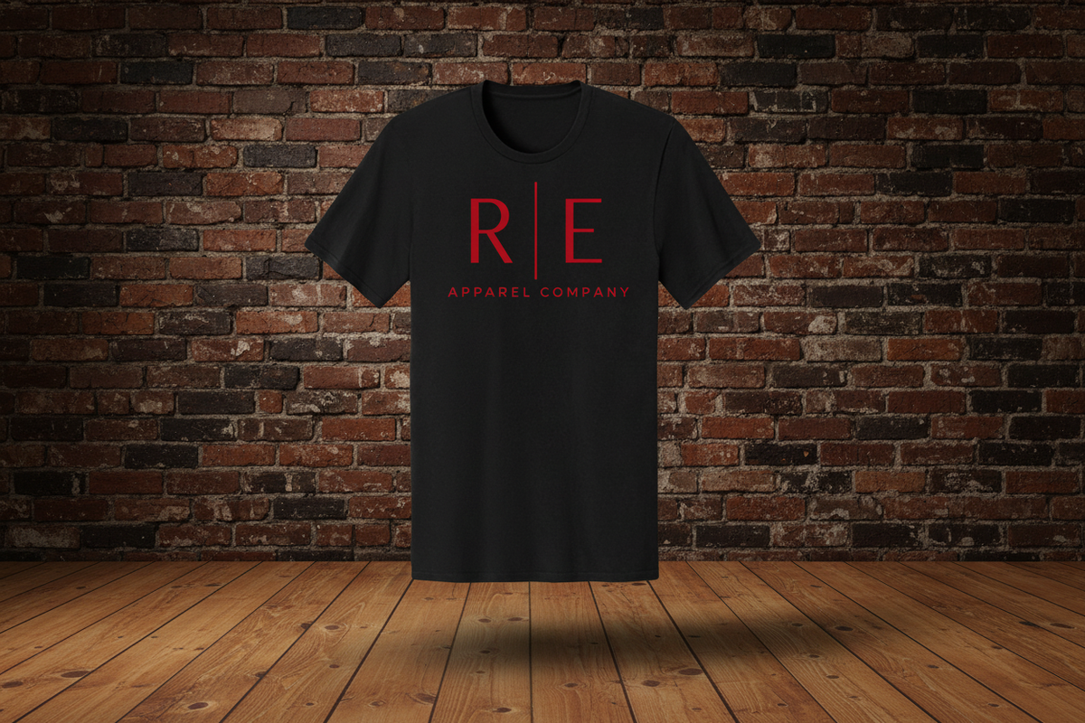 Oxblood Tee — Jet Black