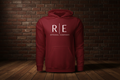 Rogue Standard White Hoodie - Antique Cherry Red