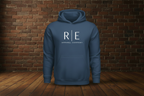 Rogue Standard White Hoodie - Antique Sapphire no strings