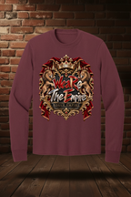 We Are The Empire long-sleeve, Athletic Maroon